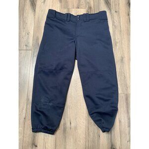 Mizuno Softball Women’s Large Navy Double Knit Elastic Bottom Pants